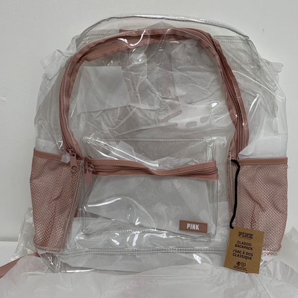 PINK Victoria's Secret Bags Victorias Secret Pink Clear Campus